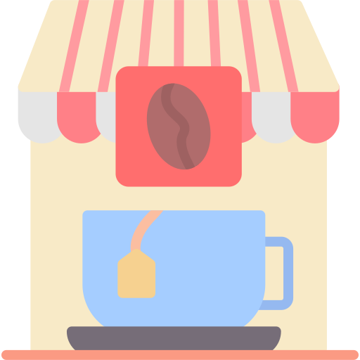 커피 샵 Generic color fill icon