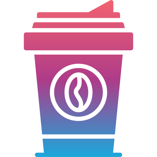 taza de café Generic gradient fill icono