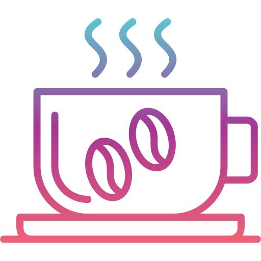 Горячий кофе Generic gradient outline иконка