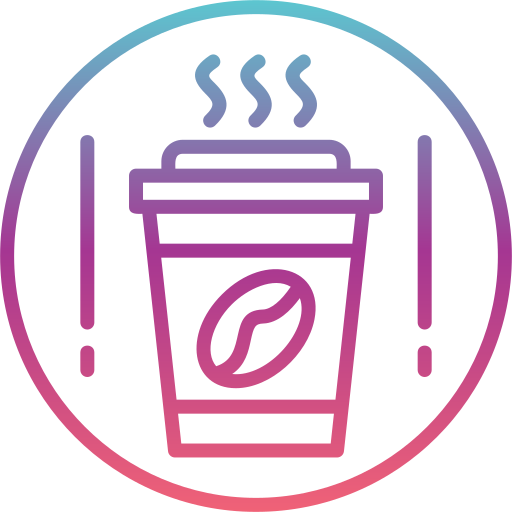 コーヒーをテイクアウト Generic gradient outline icon