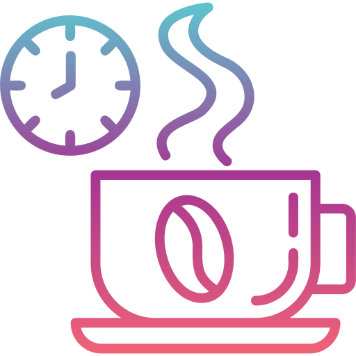 hora de cafe Generic gradient outline icono