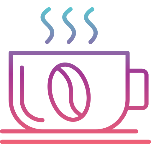 gorąca kawa Generic gradient outline ikona
