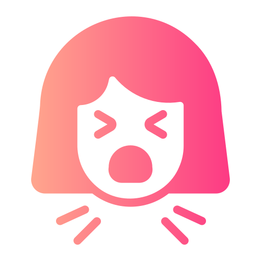 Cough Generic gradient fill icon