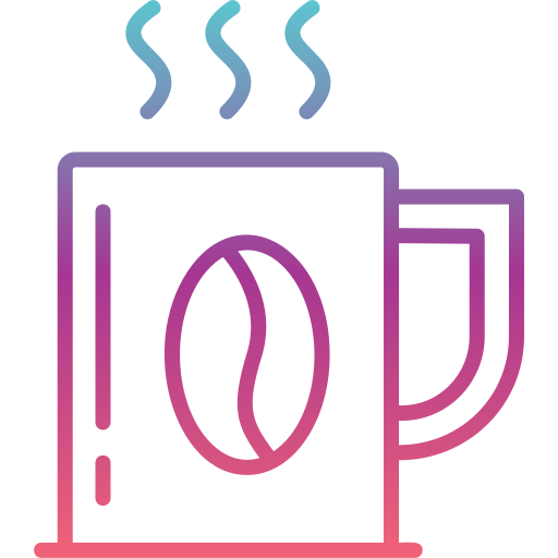 koffiemok Generic gradient outline icoon