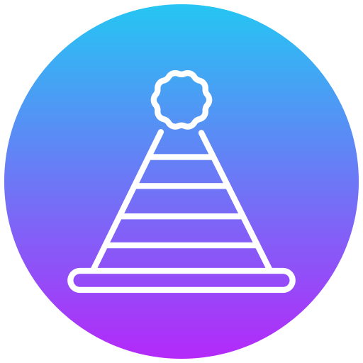Party hat Generic gradient fill icon