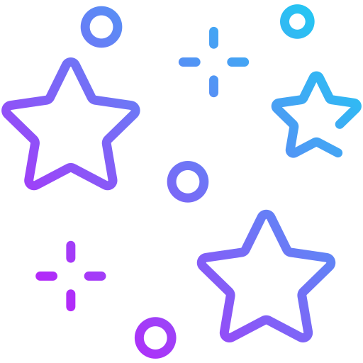 stelle Generic gradient outline icona