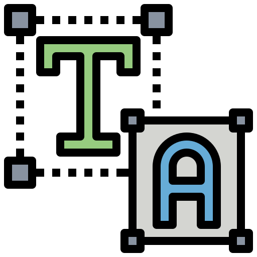 tipografía Generic color lineal-color icono