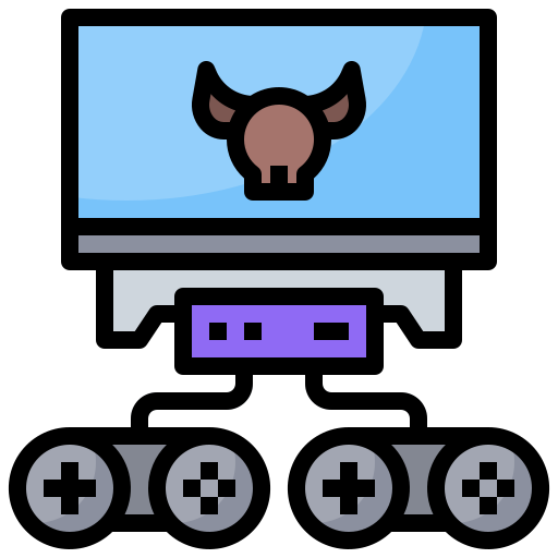 juegos de vídeo Generic color lineal-color icono