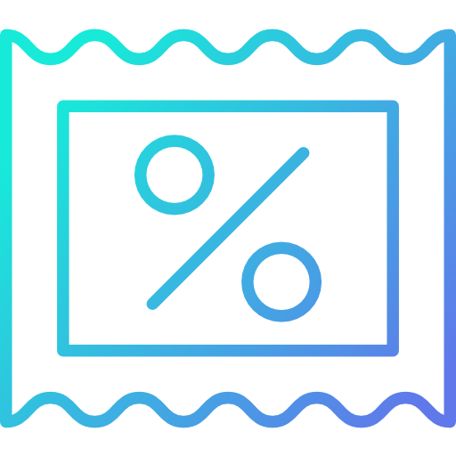 Coupon Cubydesign Gradient icon