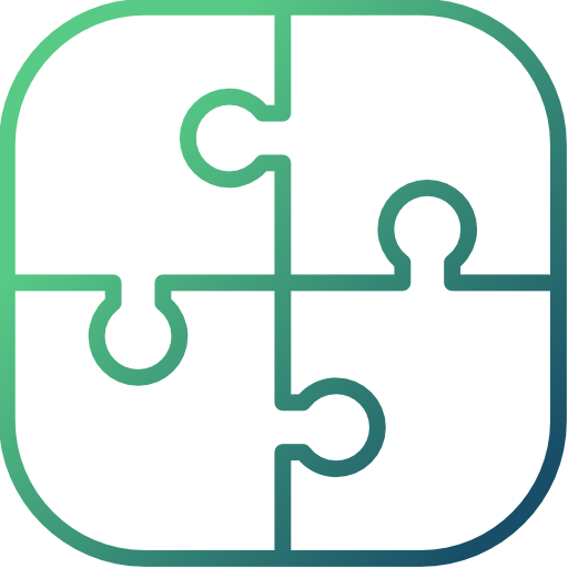 Puzzle Cubydesign Gradient icon
