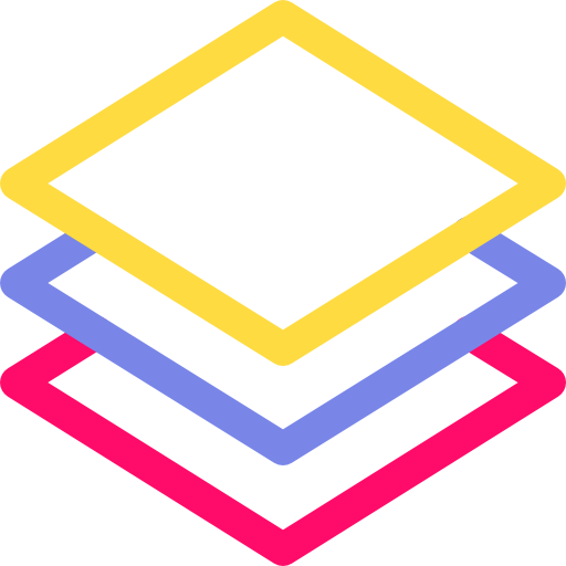 레이어 Basic Rounded Lineal Color icon