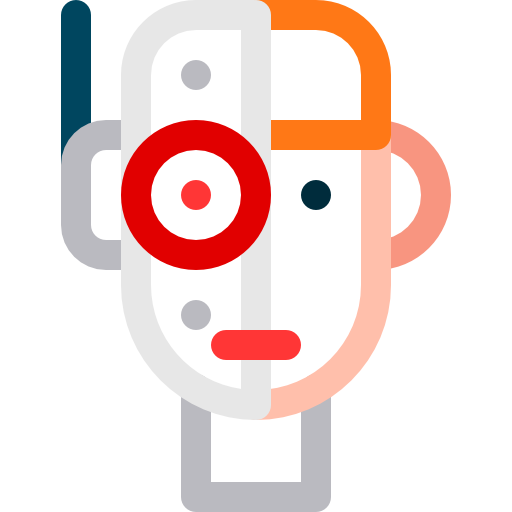 cyborg Basic Rounded Lineal Color ikona