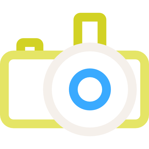 カメラ Basic Rounded Lineal Color icon