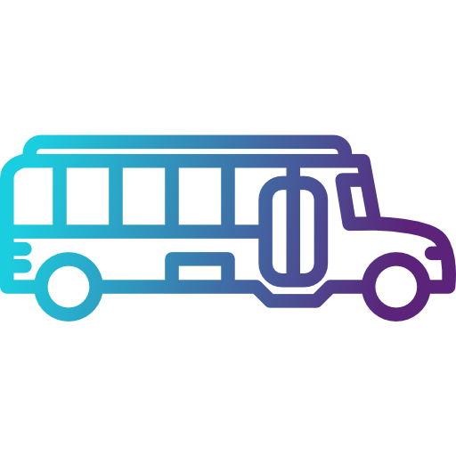 Ônibus escolar Cubydesign Gradient Ícone