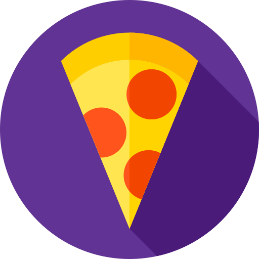 pizza Flat Circular Flat icoon