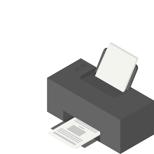 printer Berkahicon Isometric icoon