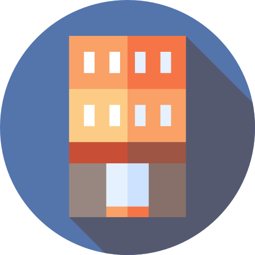 Building Flat Circular Flat icon