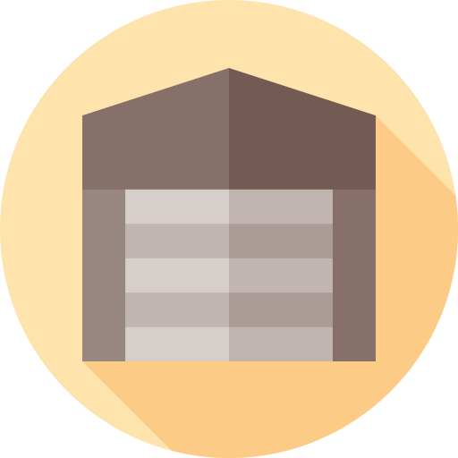 garage Flat Circular Flat icoon