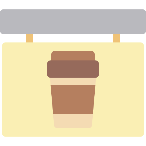 コーヒーショップ Generic color fill icon