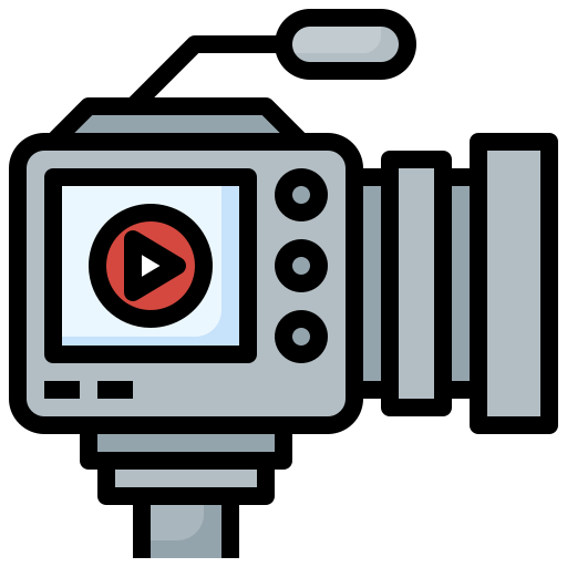 video Generic color lineal-color icon