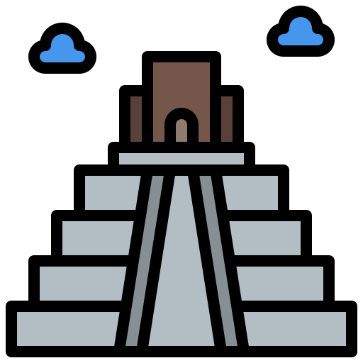 pirámide Generic color lineal-color icono