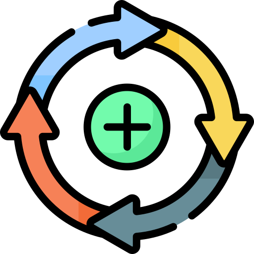 ciclo di feedback Special Lineal color icona