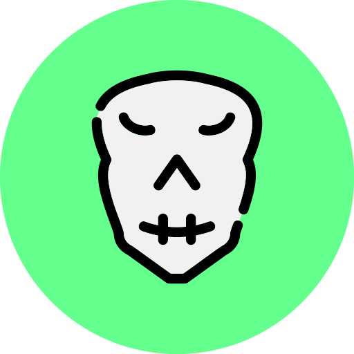 cráneo Generic color lineal-color icono