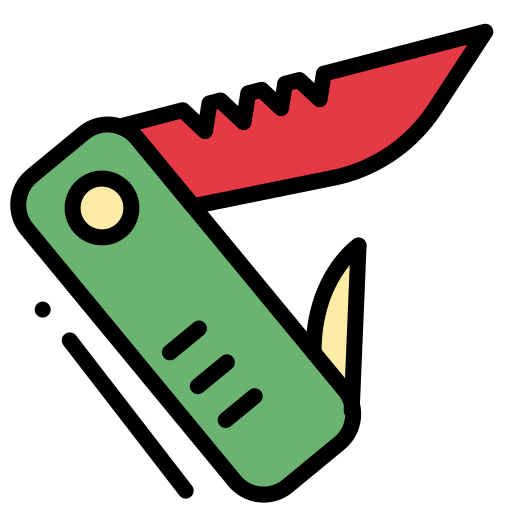 Карманный нож Generic color lineal-color иконка