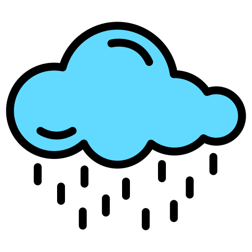 nuvola di pioggia Generic color lineal-color icona