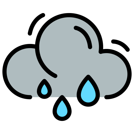 Rain cloud Generic color lineal-color icon