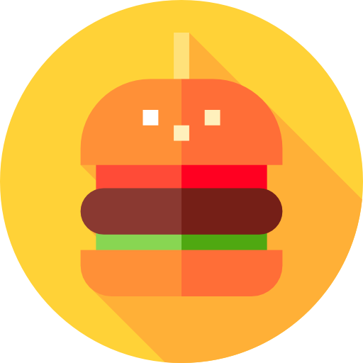 ハンバーガー Flat Circular Flat icon