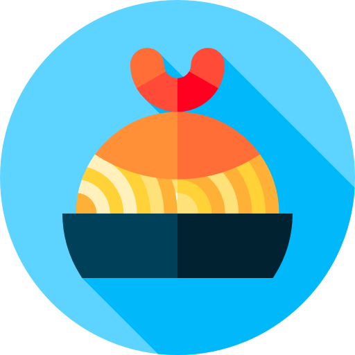 麺 Flat Circular Flat icon