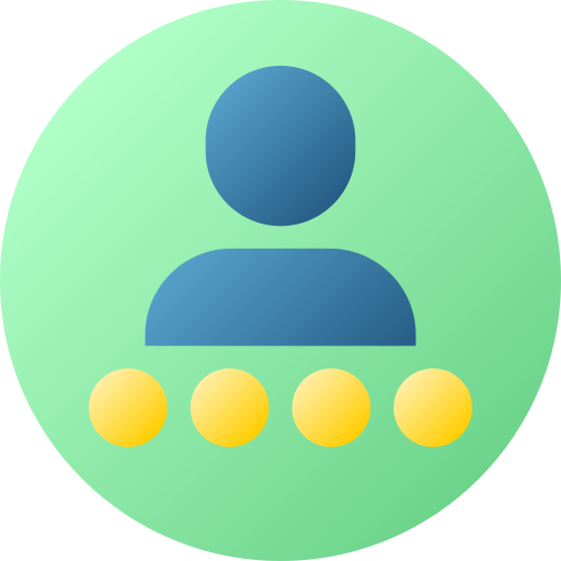 User Flat Circular Gradient icon