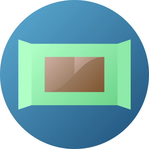 Chocolate Flat Circular Gradient icon