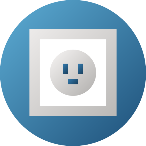 Socket Flat Circular Gradient icon