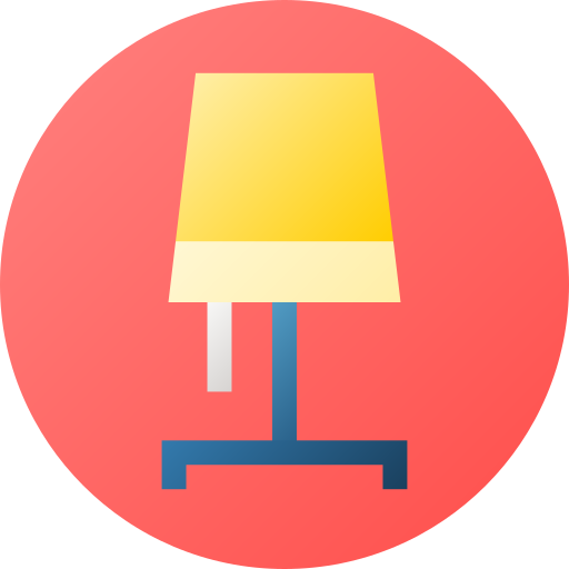 lampada Flat Circular Gradient icona