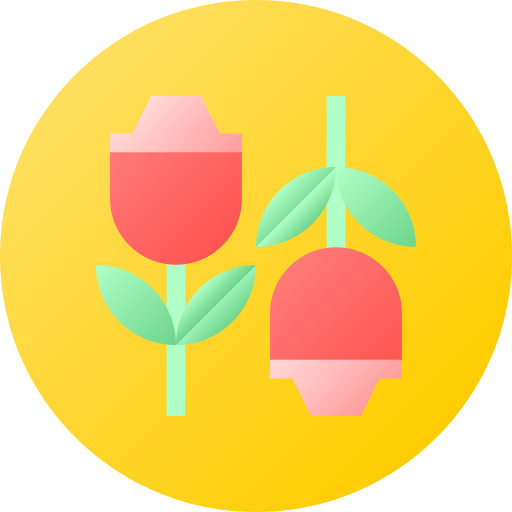 rosa Flat Circular Gradient icono