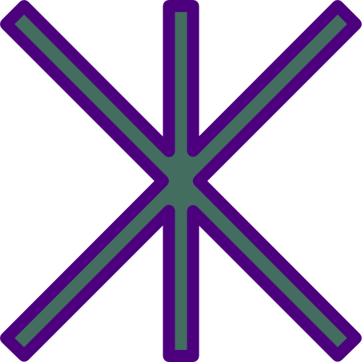 Cross prettycons Lineal Color icon
