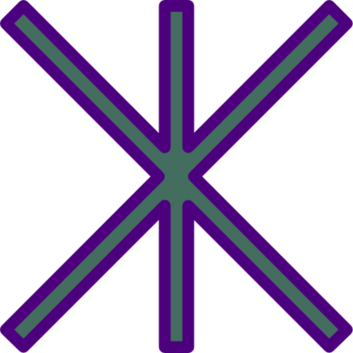 kreuz prettycons Lineal Color icon