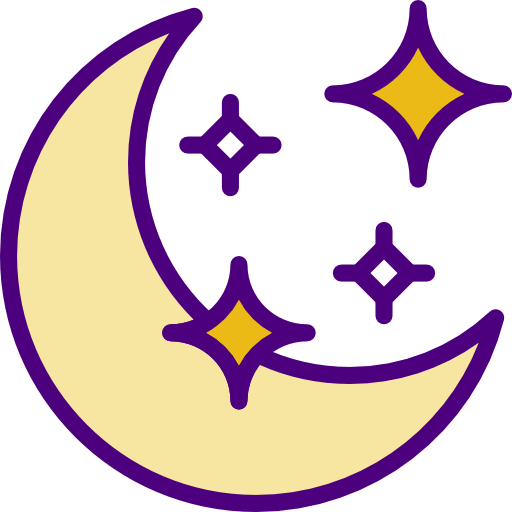 Moon prettycons Lineal Color icon