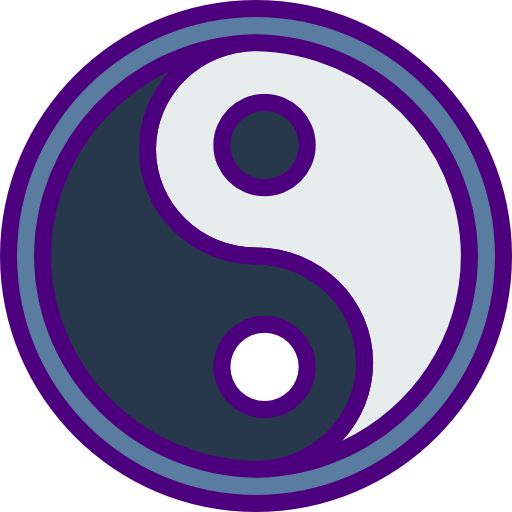 yin-yang prettycons Lineal Color icon