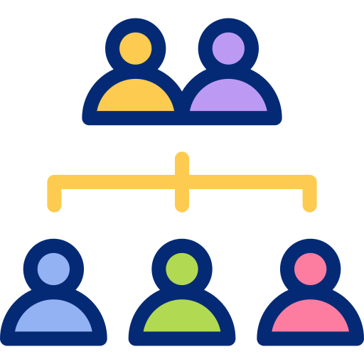 Árbol de familia Basic Accent Lineal Color icono