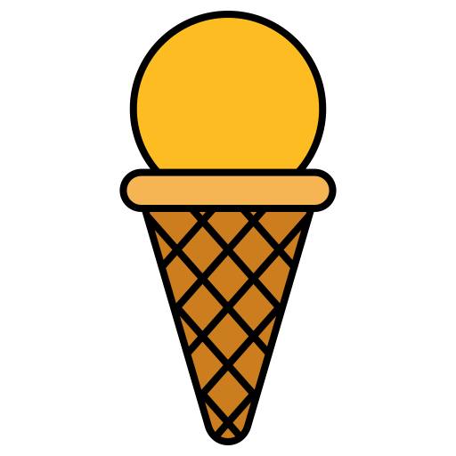 アイスクリームコーン Generic color lineal-color icon