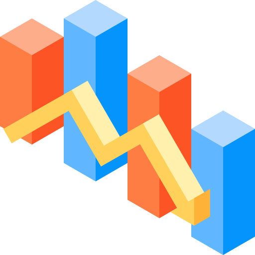 Analytics Isometric Flat icon
