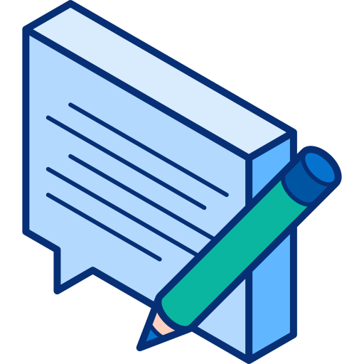 bloggen Isometric Lineal Color icon