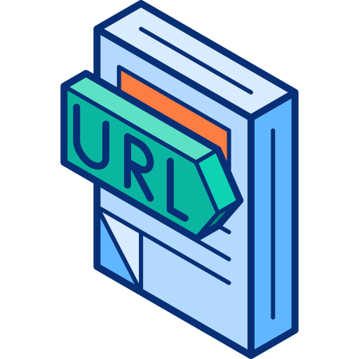 url Isometric Lineal Color icono