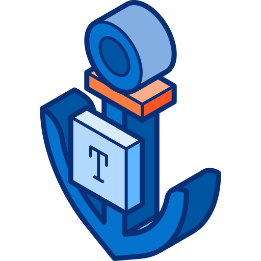anker-text Isometric Lineal Color icon