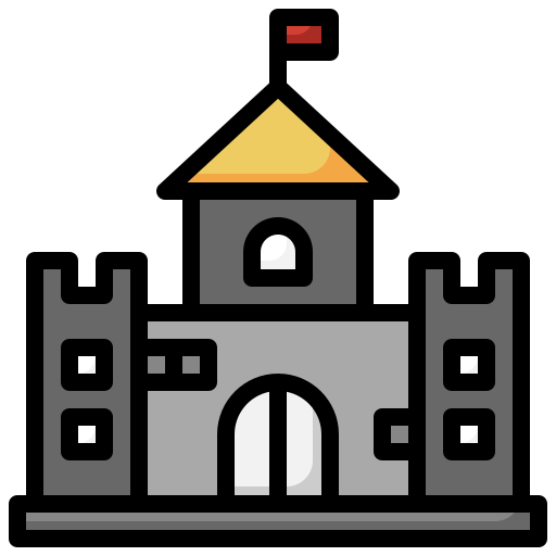 castillo Generic color lineal-color icono