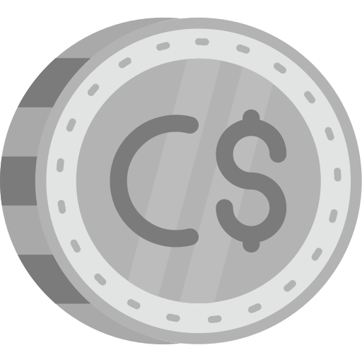 Canadian dollar Generic color fill icon