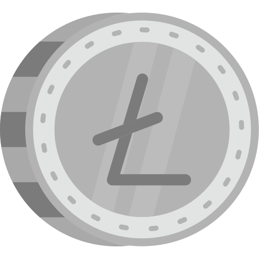 litecoin Generic color fill icoon